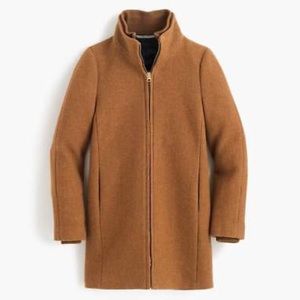 NWT J. Crew lodge coat in Italian Stadium wool